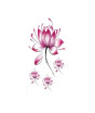 iShopping - Muzamil Store Red Heart Blossom Flower Temporary Tattoo Sticker