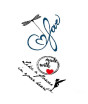 iShopping - Muzamil Store English Letter Transient Tattoo Sticker
