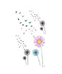 iShopping - Muzamil Store Fly Birds With Flower Tattoo Stickers