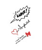 iShopping - Muzamil Store English Letter Water Proof Tattoo Sticker