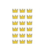 iShopping - Muzamil Store 3D Small Crown Cartoon Temporary Tattoo Sticker
