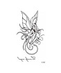 iShopping - Muzamil Store Angel Style Water Resistant Tattoo Sticker Black