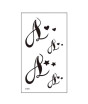 iShopping - Muzamil Store Little Music Love Flash Tattoo Sticker Black