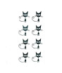 iShopping - Muzamil Store Cat Scare Cartoon Waterproof Tattoo Sticker Black