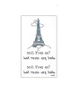 iShopping - Muzamil Store Eiffill Tower Art Makeup Tattoo Sticker Black