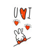 iShopping - Muzamil Store I love Heart Cat Temporary Tattoo Sticker