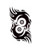 iShopping - Muzamil Store Tribal Motif Temporary Tattoo Sticker Black