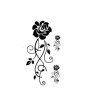 iShopping - Muzamil Store Black Roses Temporary Tattoo Sticker Black