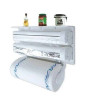 iShopping - Muzamil Store 3 In 1 Triple Paper Roll Dispenser - White