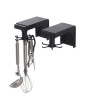 iShopping - Muzamil Store 360° 6 Hook Storage Rack - Black
