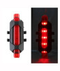 iShopping - Muzamil Store Bicycle LED Tail light USB Rechargable - Red
