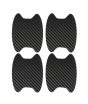 iShopping - Muzamil Store Car Door Fiber Handle Sticker Black - 4Pcs
