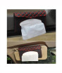 iShopping - Muzamil Store Car Sun Visor Tissue Box PU Leather - Red