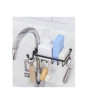 iShopping - Muzamil Store Sink Caddy Metal Rust Free Sponge Dish - Black