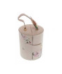 iShopping - Muzamil Store Pu Leather 3 Layer Round Jewelry Storage Box