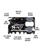 iShopping - Muzmail Store 18 in 1 Wallet Ninja Multitool Card Sized - Black