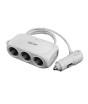 iShopping - Muzamil Store 3 Way Universal Cigarette Lighter Socket For Car White