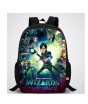 iShopping - Traverse Wizard Digital Printed Kids School Backpack - Black (T878S)