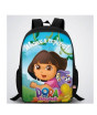iShopping - Traverse Dora Digital Printed Kids School Backpack - Black (T866S)