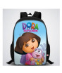 iShopping - Traverse Dora Digital Printed Kids School Backpack - Black (T865S)