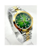 iShopping - Ahsan's Luxury Day-Date Two-Tone Green Dial Watch For Men