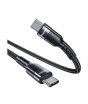 iShopping - Faster FC-100W Type C to Type C Charging Cable Black