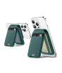 iShopping - ESR Vegan Leather Magsafe Wallet & Stand Green Suede (AMT-6324)