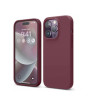 iShopping - Torras Liquid Silicone Shockproof Case For iPhone 14 Pro Burgundy (AMT-6710)