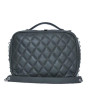 iShopping - Ayra Quilted Crossbody Bag For Women Black