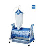 iShopping - Easy Shop Baby Swinging Cradle with Attached Net - Blue
