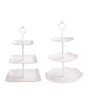 iShopping - Easy Shop Round and Square 3 Tier Tray Stand