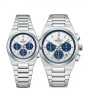 iShopping - Naviforce Bond Chrono Watch For Couples Silver (nf-8048C-4)