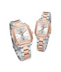 iShopping - Naviforce Square Soulmates Watch For Couple Two Tone (NF-9239C-7)