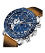 iShopping - Benyar Chronograph Men's Leather Watch Brown (BY-5120-6)