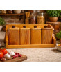 iShopping - BNwood Premium Wooden Spice Jar Set