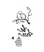 iShopping - Ferozi Traders Bird Cage Temporary Tattoo