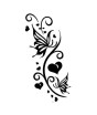 iShopping - G-Mart Love Flower Butterfly Temporary Tattoo