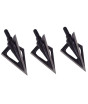 iShopping - Silk Road Traders Stainless Steel Screw-In Hunting Broadheads For ID 6.2mm Shafts – 3 Pcs