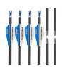 iShopping - Silk Road Traders Infinity 4.2mm Carbon Aluminum Hardened Easy Cut Tip Competitive Shooting Arrows - Spine 600 12 PCS