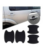 iShopping - Ferozi Traders Car Door Fiber Handle Sticker Black Pack Of 4