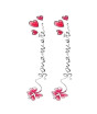 iShopping - Ferozi Traders Red Heart Blossom Flower Temporary Tattoo Sticker
