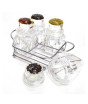 iShopping - Charming Closet Sugar Pot & Mini Cruet Jar With Stand (0107)