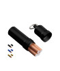 iShopping - Roygra Cigarette Mini Case Metal 10 Capacity - Black