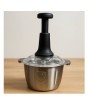iShopping - City Mart 4-Blade Manual Food Processor with Stainless Steel Bowl