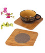 iShopping - City Mart Bamboo Wooden Coaster Heat Pad