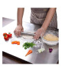 iShopping - City Mart Stainless Steel Cutting Board and Rolling Pin Set