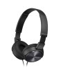 iShopping - Sony Wired On-Ear Headphones With Microphone Black (MDR-ZX310AP)