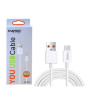 iShopping - Faster 2.1A Type-C Fast Charging Data Cable White (FC-TP3)