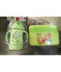 iShopping - Asanduakn Plastic Lunch Box and Bottle For Kids - Green