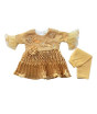 iShopping - Komfy Fancy Baby Frock Golden (NBG034)